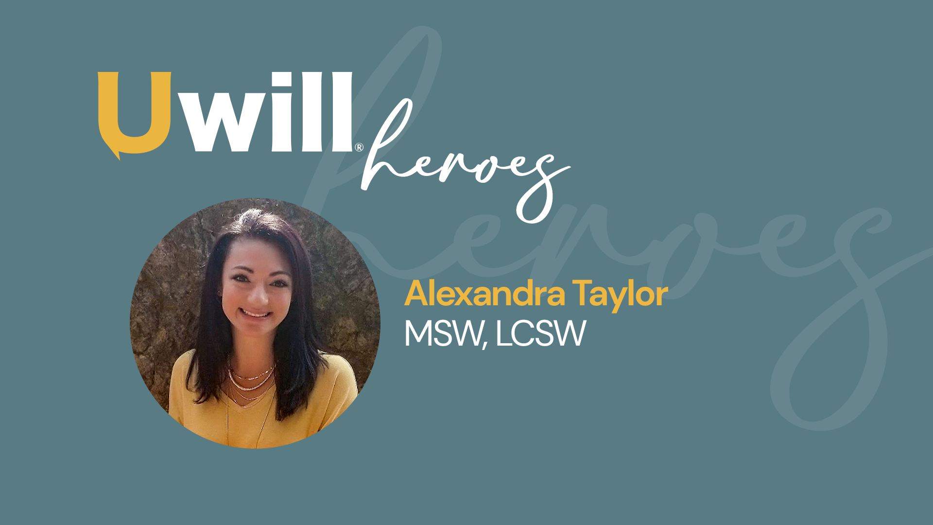 October Hero of the Month: Alexandra Taylor, MSW, LCSW